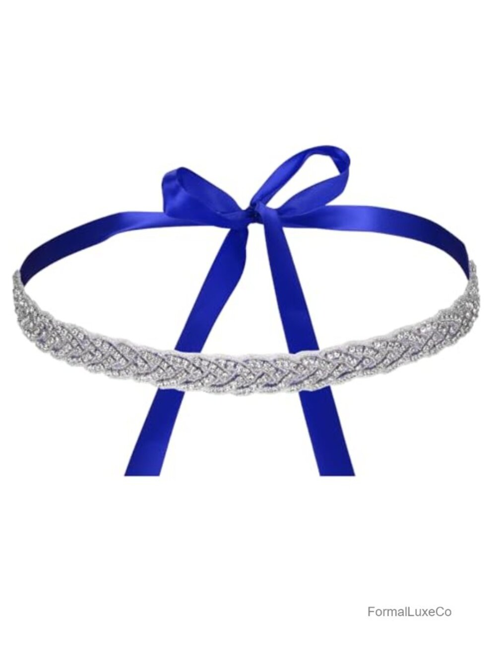 Handmade Sparkly Crystal Rhinestone Bridal Belt Sash Ribbon for Wedding